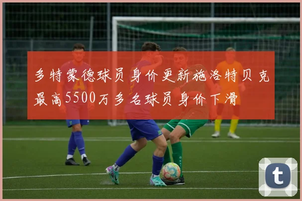 多特蒙德球员身价更新施洛特贝克最高5500万多名球员身价下滑